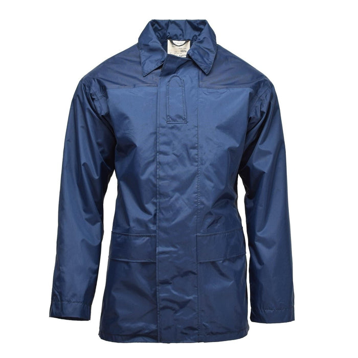 Original British RAF jacket waterproof foul weather parka lined raincoat blue - GoMilitar