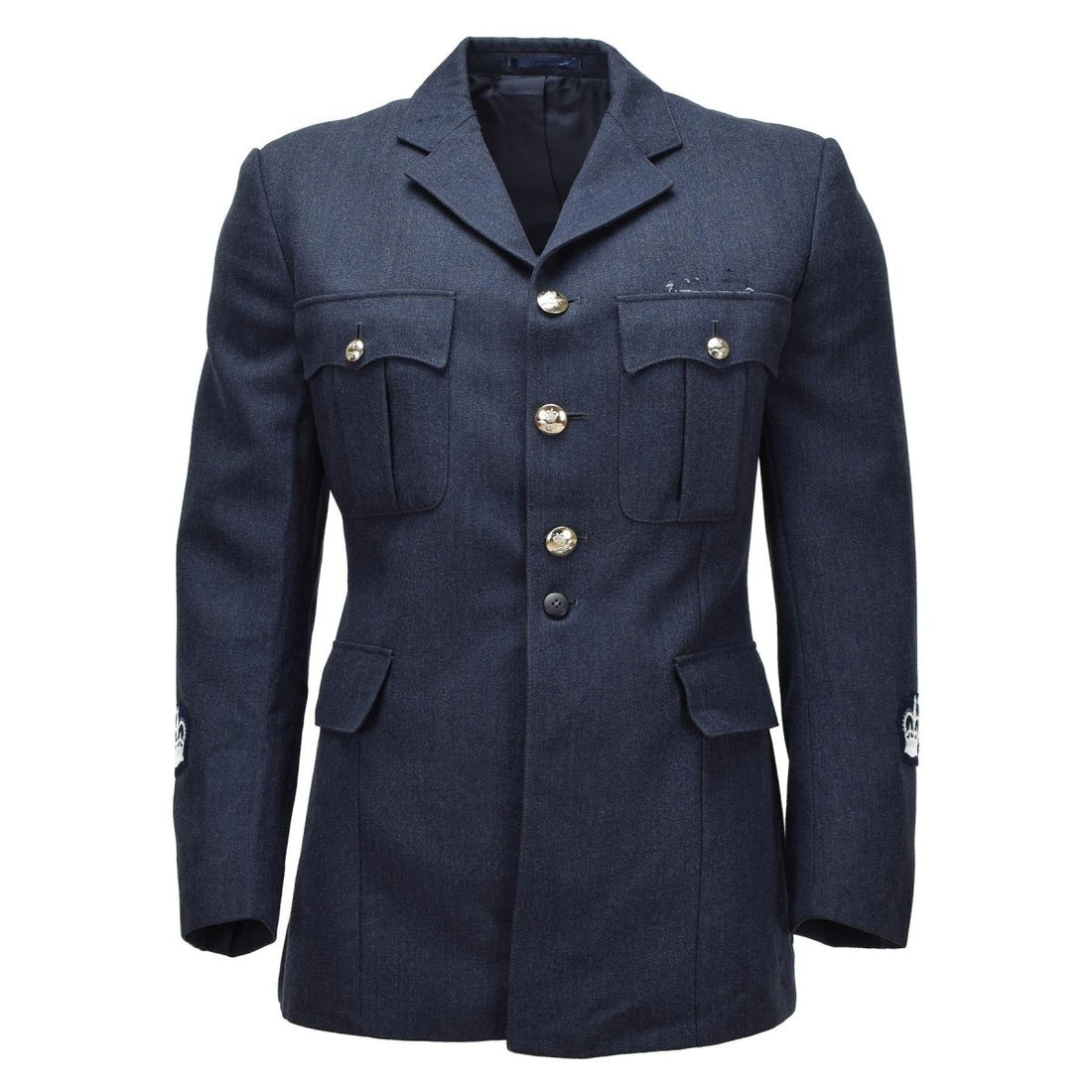 Original britische RAF-Militär-Parade-Jacke, Vintage-formelles Marineblau