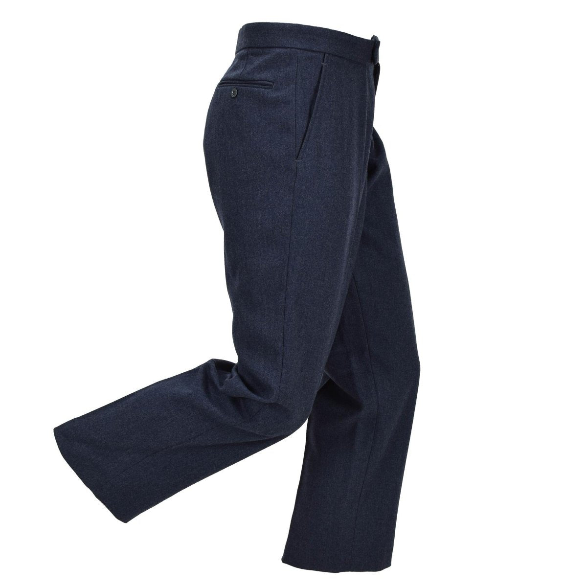 Original britische RAF-Anzugshose Nr. 1, gerades Bein, Reißverschluss, Paradeblau