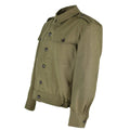 Original bulgarische Feldtruppen-Canvas-Ike-Jacke aus Militär-Überschuss