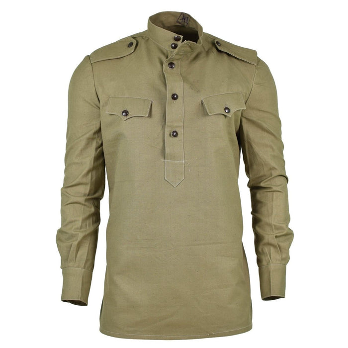 Original bulgarische Armee-Oliv-Khaki-Hemdjacke, Kampf-Militär-Langarmshirt – GoMilitar