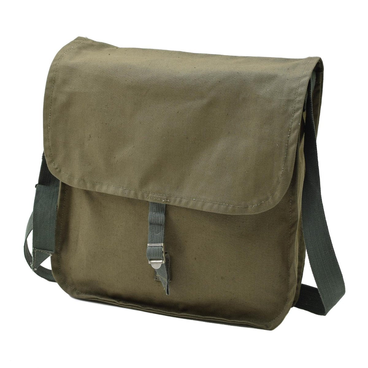 Original bulgarische Armee oliv Umhängetasche verstellbarer Riemen Outdoor Reisen NEU