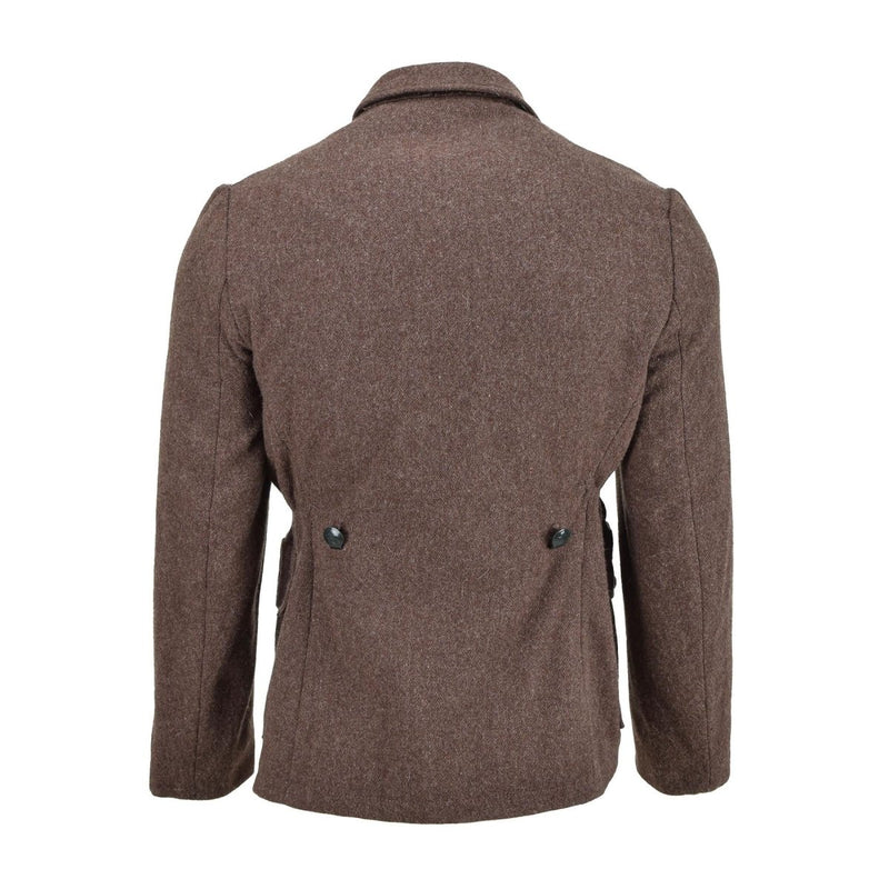 Original bulgarische Militär klassische Jacke Wolle Winter braun warm winddicht NEU