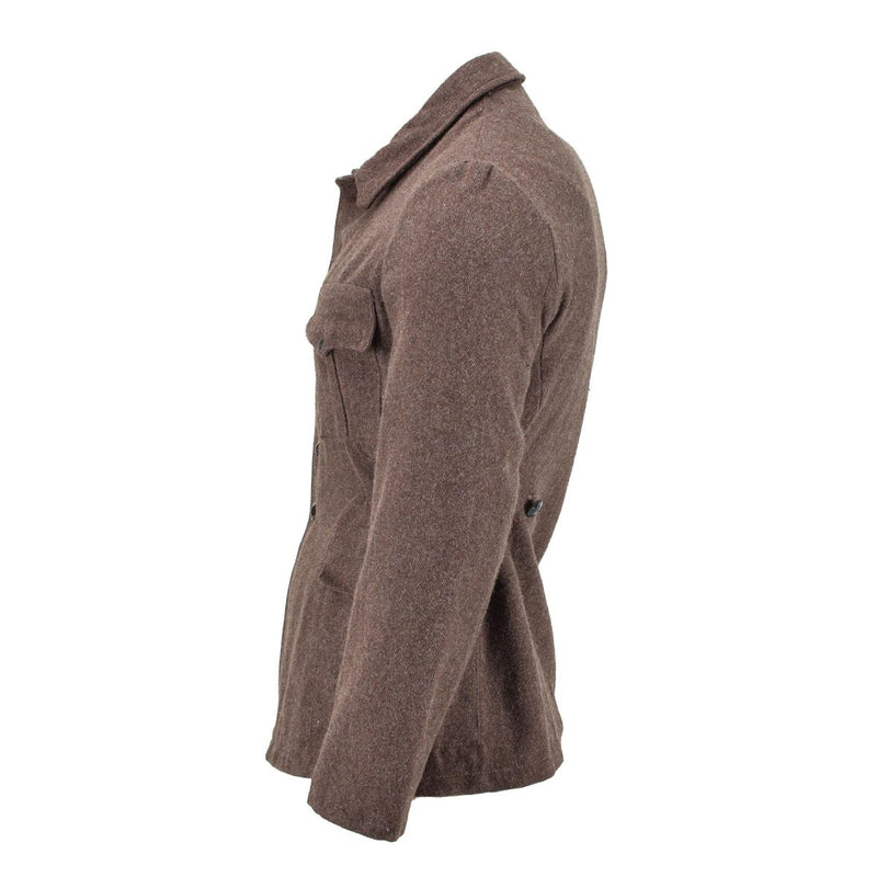 Original bulgarische Militär klassische Jacke Wolle Winter braun warm winddicht NEU