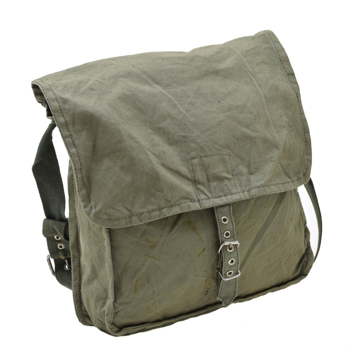 Original bulgarische Militär Olive Schultertasche verstellbaren Riemen Outdoor Reisen