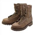 Original kanadische Armee-Kampfstiefel aus Leder, atmungsaktiv, Militär-Surplus-Braun