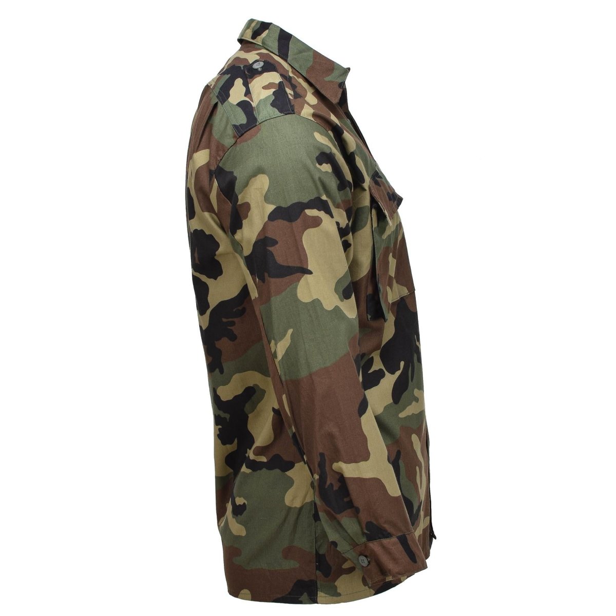 Original kroatisches Militärhemd aus Baumwolle, BDU, Woodland-Camouflage, Armee-Überschuss, NEU