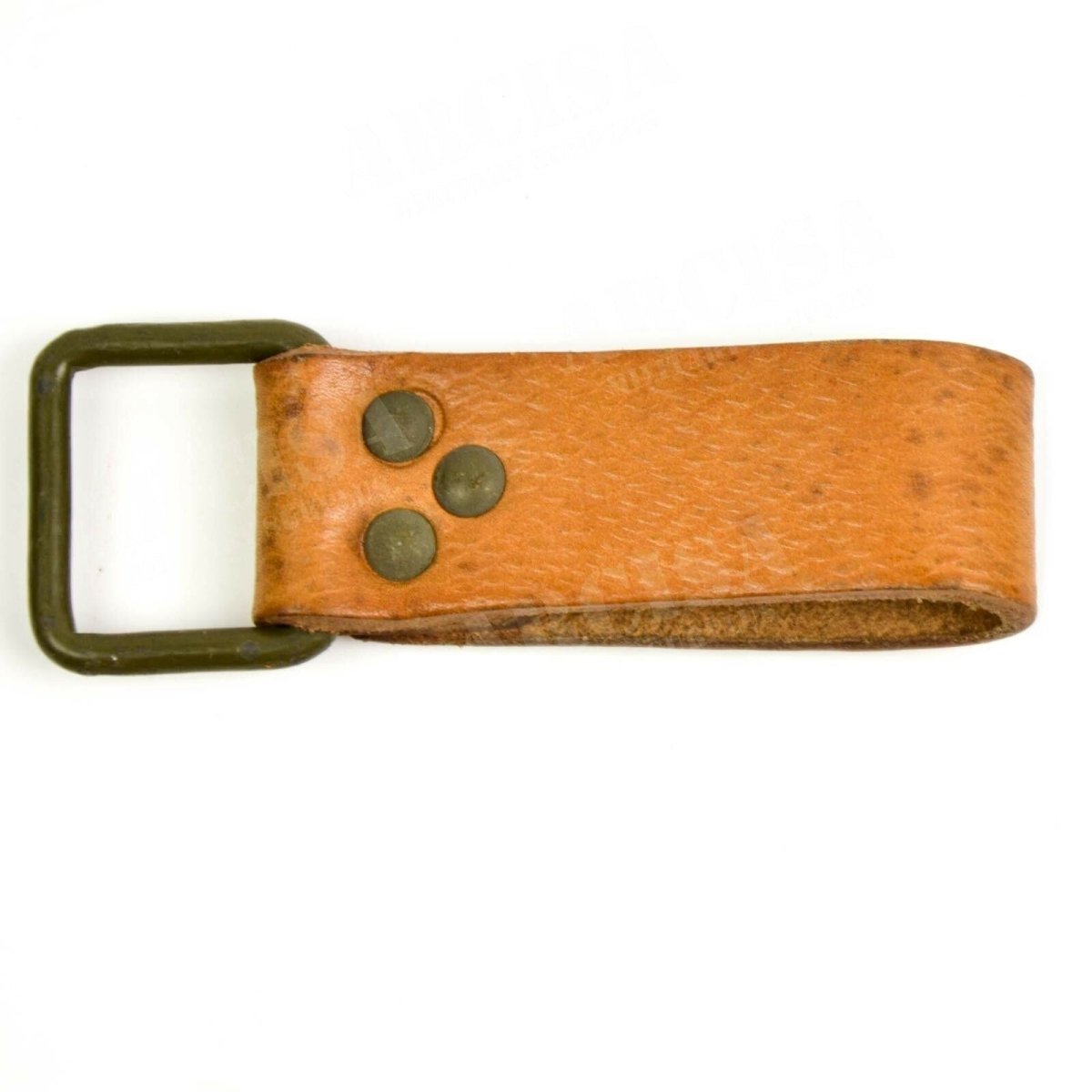 Original CZ Tschechische Armee braun Leder Gürtelschlaufe Hosenträger Gurtband 3 Stück