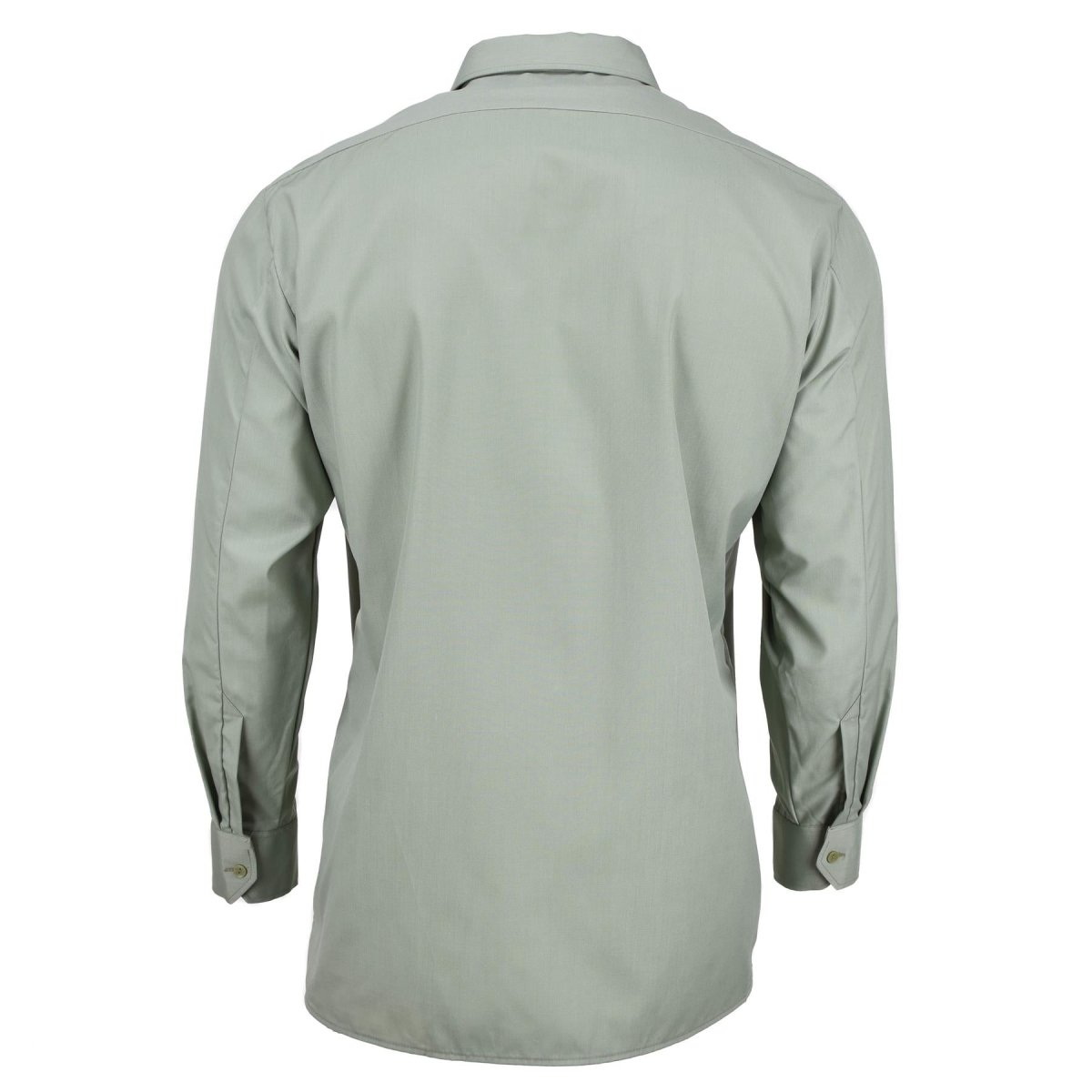 Original tschechisches Armeehemd Olivgrün Langarm Button Up Militär Überschuss NEU