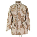 Original Czech army parka windproof jacket in desert camo with tactical design and military surplus quality.