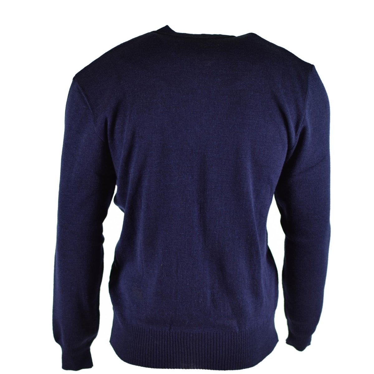 Original tschechischer Armeepullover, blauer Wollpullover mit V-Ausschnitt, Militärüberschuss, NEU