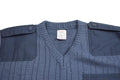 Original tschechischer Armeepullover M97 aus blauer Wolle mit V-Ausschnitt, Militärüberschuss, NEU