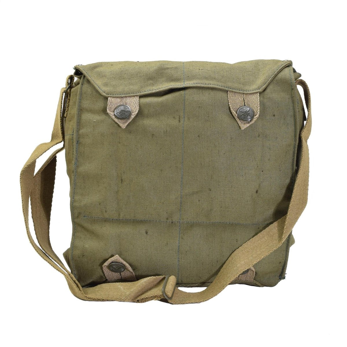 Original tschechische Militär Gasmaske Schultertasche grün Canvas Vintage Überschuss NEU