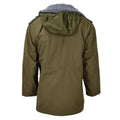 Original tschechische Militärjacke Parka M85 mit Futter, Kapuze, langem Saum, Armee-Olive
