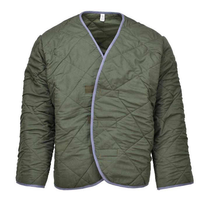 Original tschechische Militäroliv-Thermofutterjacke für warmes, kaltes Wetter NEU – GoMilitar