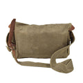 Original tschechische Militär-Umhängetasche Canvas Utility Bag Lederriemen Vintage