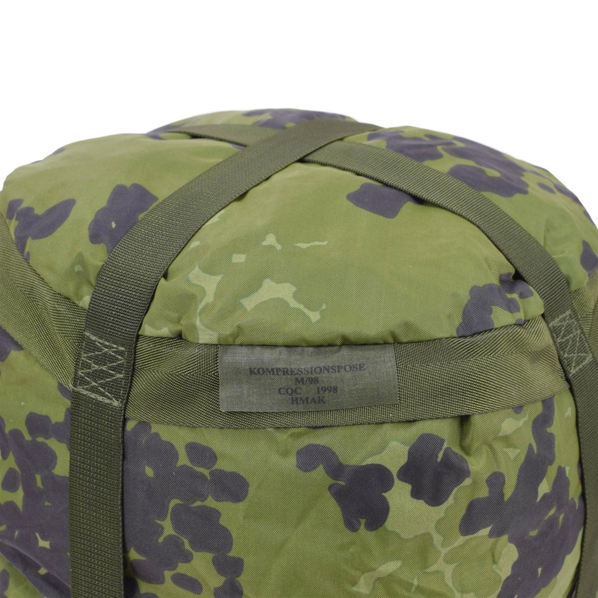 Original dänischer Militär Kompressionssack M84 camouflage PU beschichtet leicht NEU