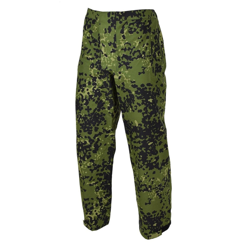 Original Danish military M84 camo rain pants waterproof field combat trousers - GoMilitar