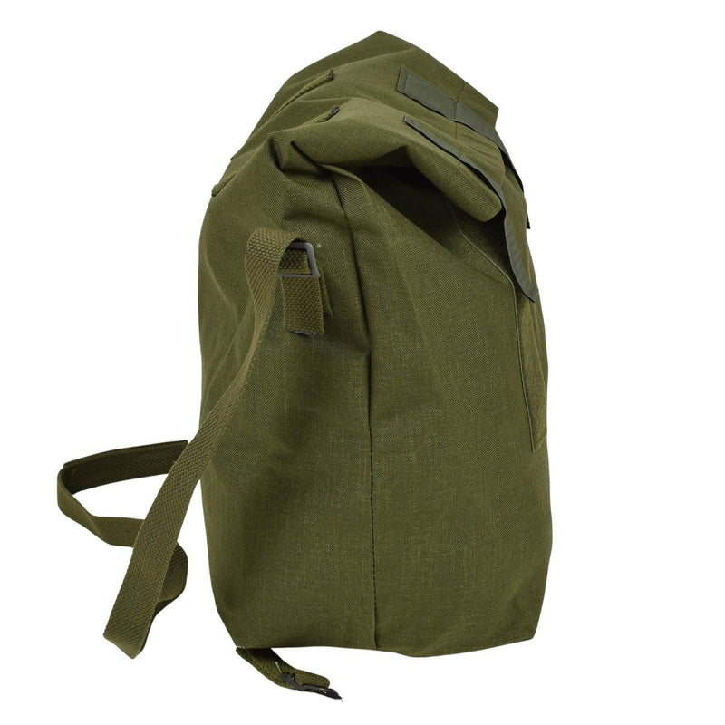 Original dänische Militär Umhängetasche Rolltop Nylon PVC beschichtet Oliv