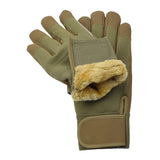 Original dänische militärische taktische Winterhandschuhe aus Polycotton, isoliert, Sandbraun