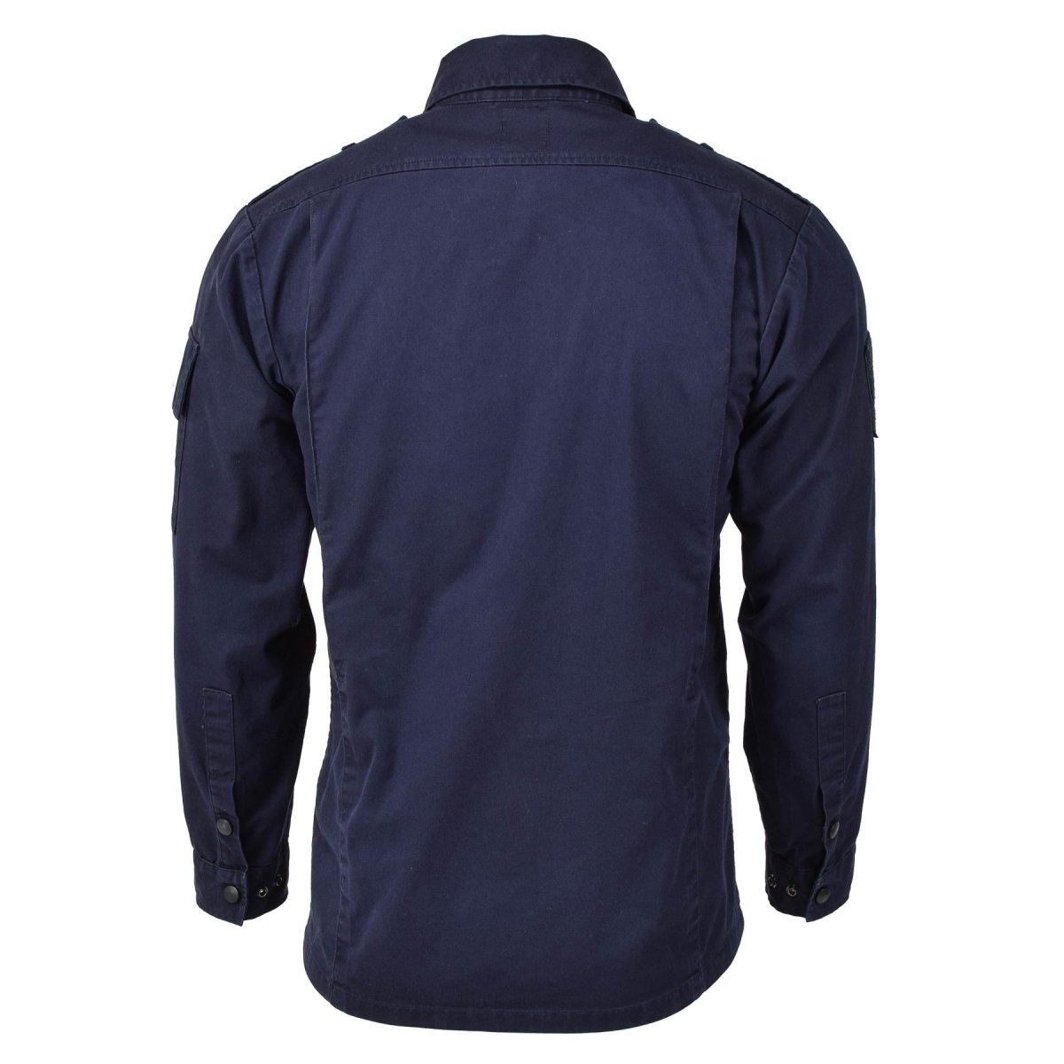 Original niederländische Armeejacke, Arbeitskleidung, blaue Uniform, langärmeliges Militärhemd