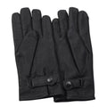 Original niederländische Armee-Winterhandschuhe aus Leder, warm gefüttert, für kaltes Wetter, Schwarz