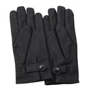 Original Dutch Army Leather Winter Gloves Warm Lined Cold Weather Black - GoMilitar