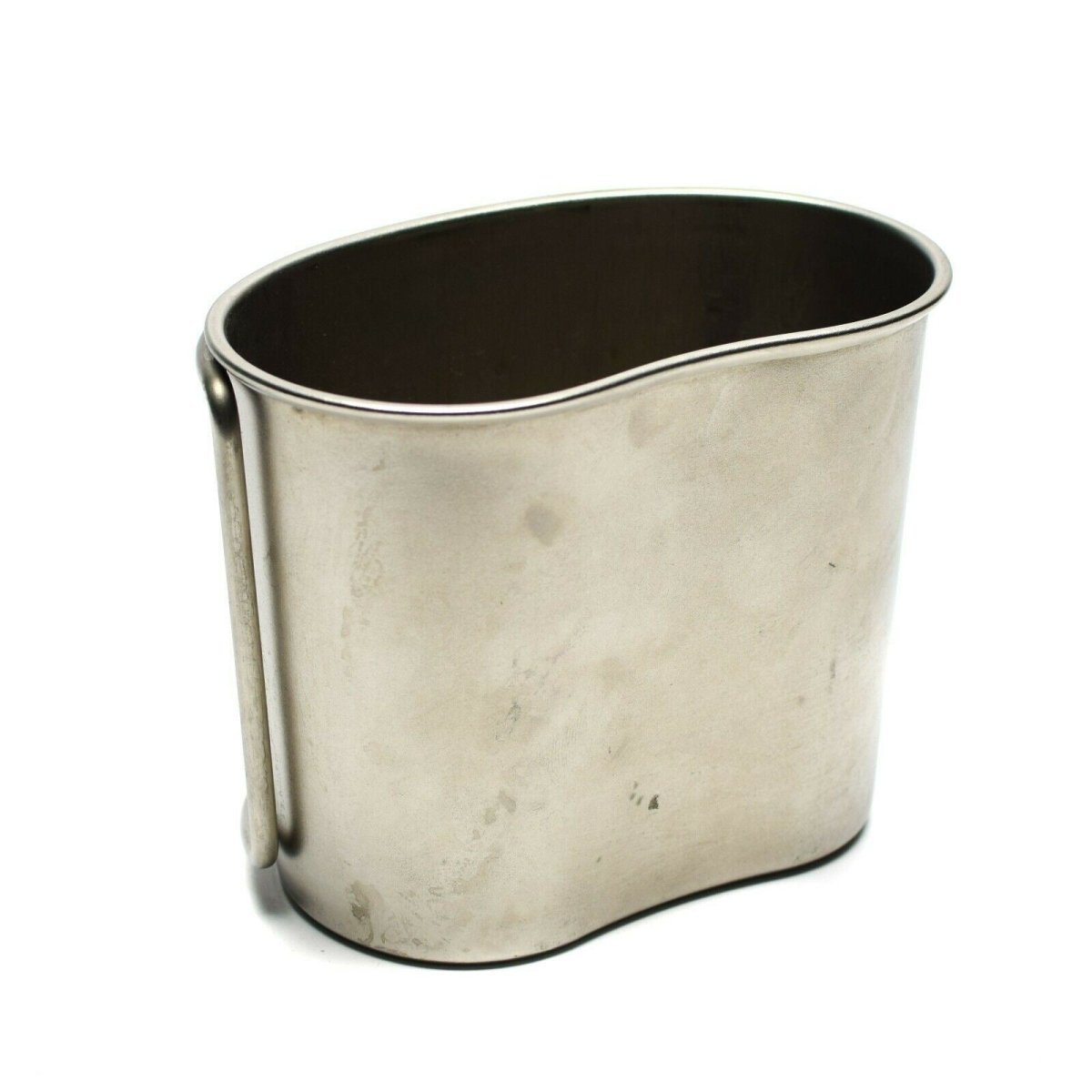 Original niederländische Armee-Edelstahl-Feldbecher für Camping, Bushcraft, 6 Stück