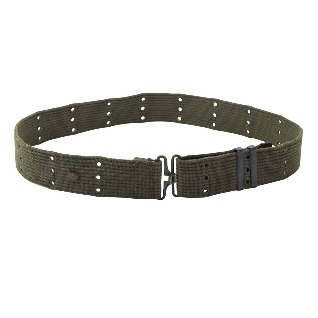 Originaler taktischer Gürtel der niederländischen Armee, Nylon-Lochkupplung, militärischer Überschuss, Olivgrün