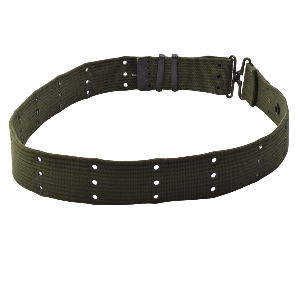 Originaler taktischer Gürtel der niederländischen Armee, Nylon-Lochkupplung, militärischer Überschuss, Olivgrün