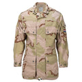 Original niederländische Militärfeldmantel Verstellbare Manschetten Saum Desert Camo