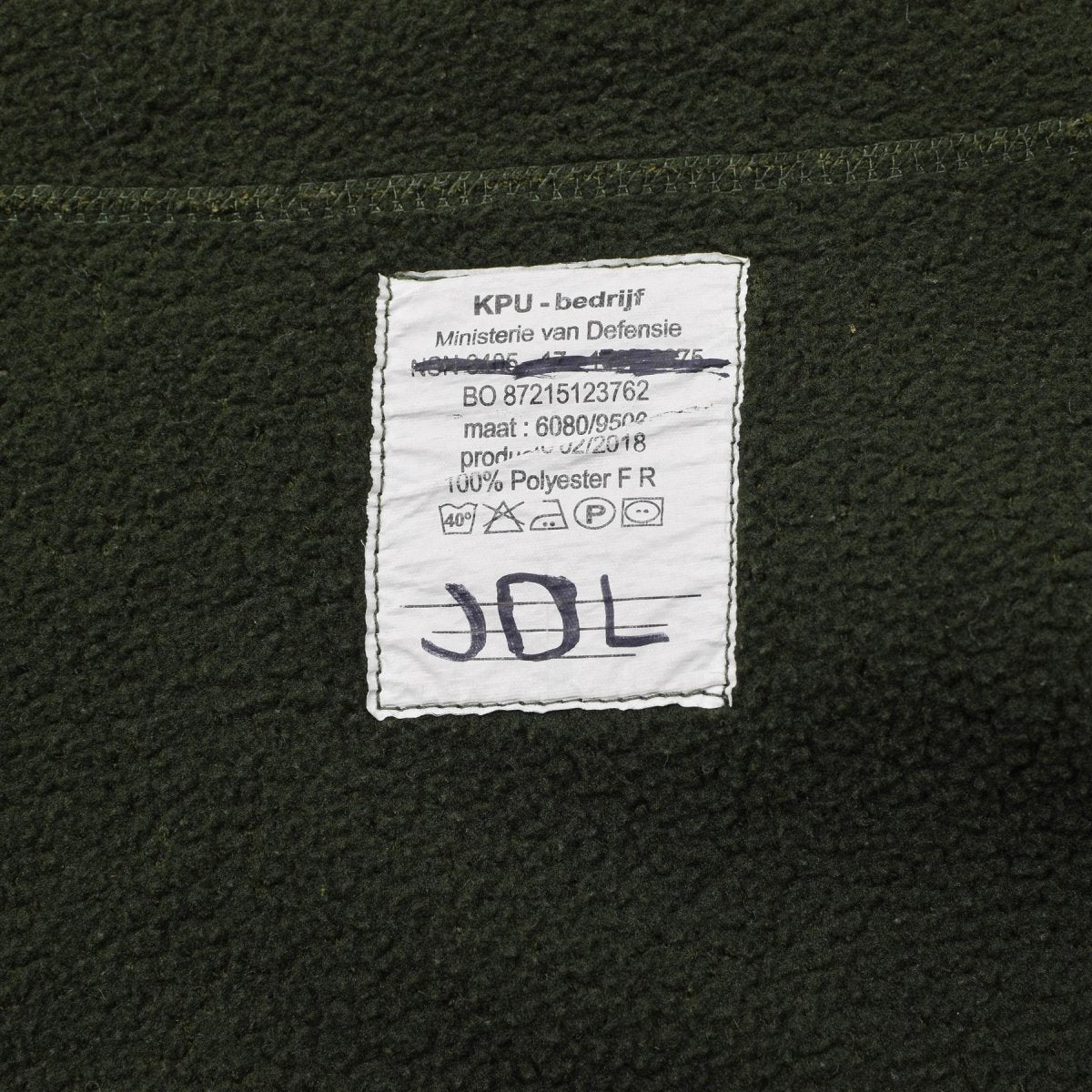 Original niederländische Militär-Fleecejacke, warme, weiche Thermo-Sportbekleidung für kaltes Wetter