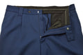 Original niederländische Militärhose für Herren, Reißverschluss und Schlitztaschen, einfarbig, Blau