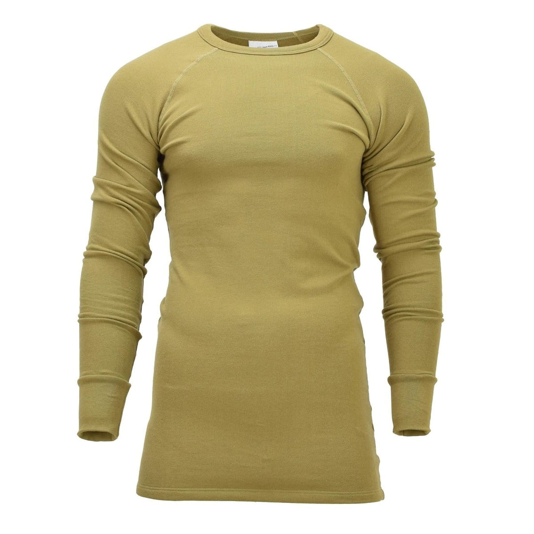 Original niederländisches Militär-Koala-Unterhemd, langärmelig, Thermo-Basisschicht, Khaki