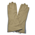 Original niederländische Militärhandschuhe aus olivgrünem Leder, hitzebeständig, Aramid-Wärmer NEU