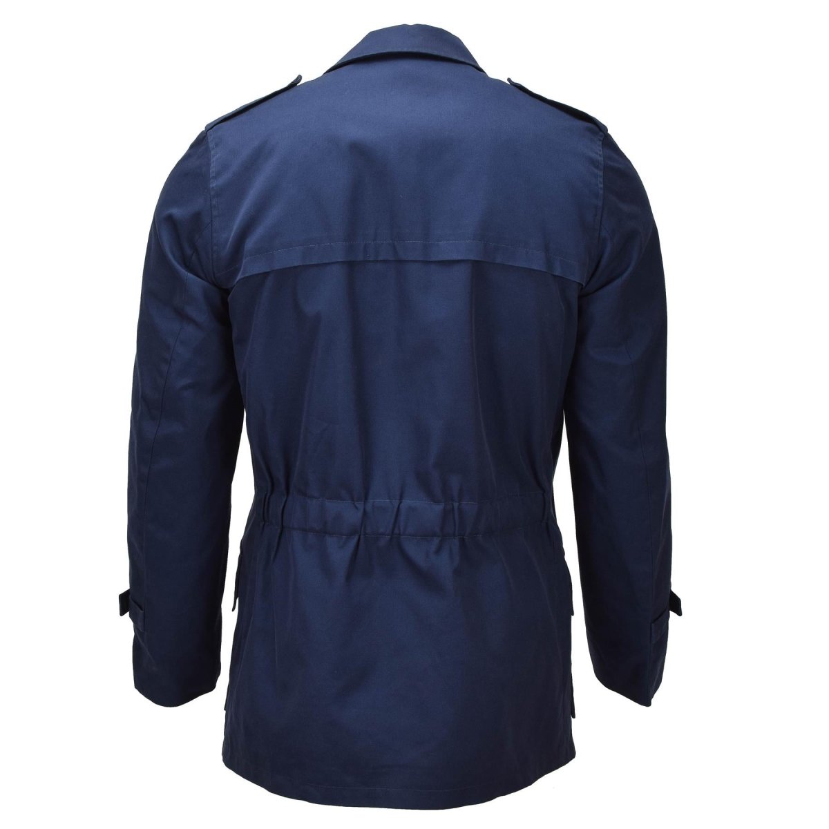 Original niederländischer Militärparka, mit Fleece gefütterte Kaltwetter-Armeejacke in Blau