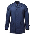 Original niederländischer Militärparka, mit Fleece gefütterte Kaltwetter-Armeejacke in Blau