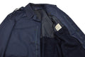 Original niederländischer Militärparka, mit Fleece gefütterte Kaltwetter-Armeejacke in Blau
