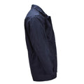 Original niederländischer Militärparka mit mehreren Taschen, hohem Halsausschnitt und Fisherman-Logo in Blau