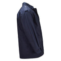 Original niederländischer Militärparka mit Umlegekragen, Fischer-Logo, Armeejacke, Blau