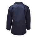 Original niederländischer Militärparka mit Umlegekragen, Fischer-Logo, Armeejacke, Blau