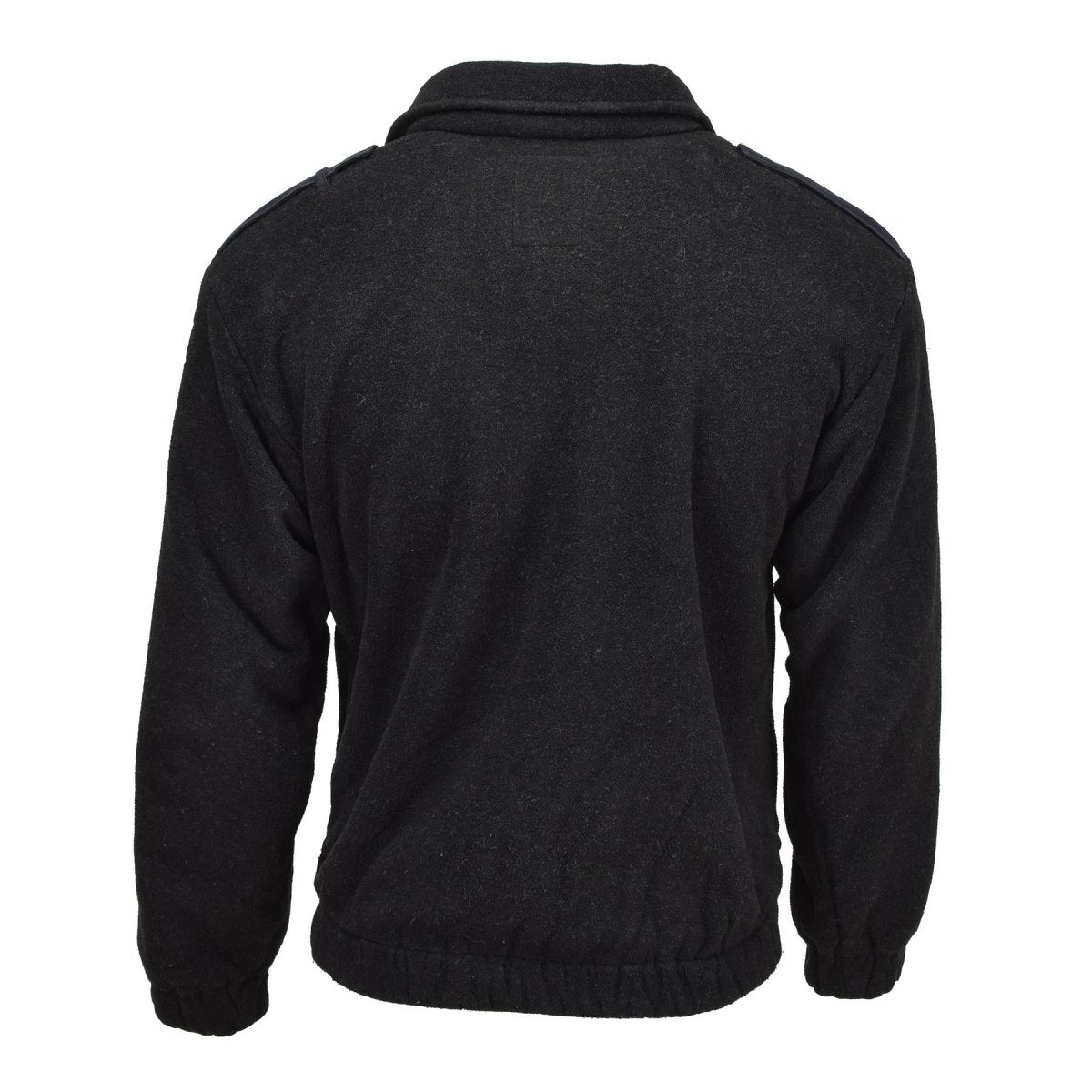 Original niederländische Militärpolizei Fleecejacke, warmer Pullover, Winterpullover, schwarz