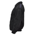 Original niederländische Militärpolizei Fleecejacke, warmer Pullover, Winterpullover, schwarz