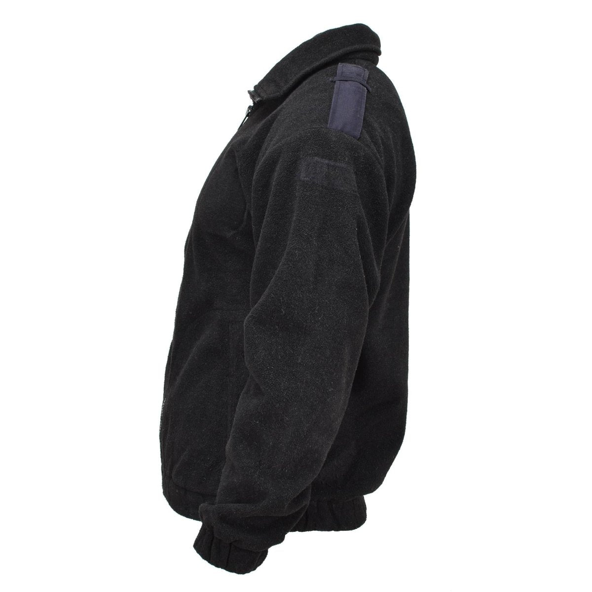 Original niederländische Militärpolizei Fleecejacke, warmer Pullover, Winterpullover, schwarz