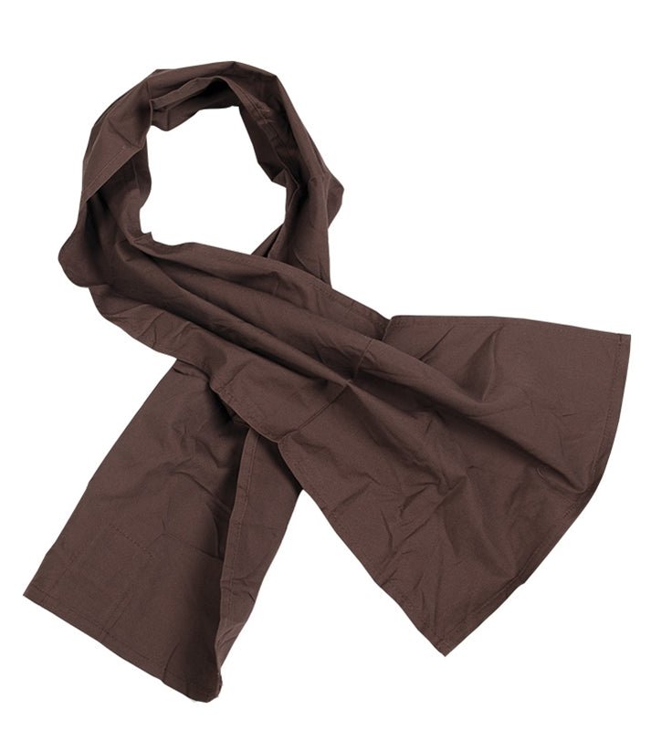 Original Niederländischer Militärschal Baumwollbandana 100x25cm braun Armeeschals NEU