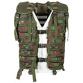 Original niederländische Militär-Taktikweste mit Molle-Aufsatz DMP Waldtarnung