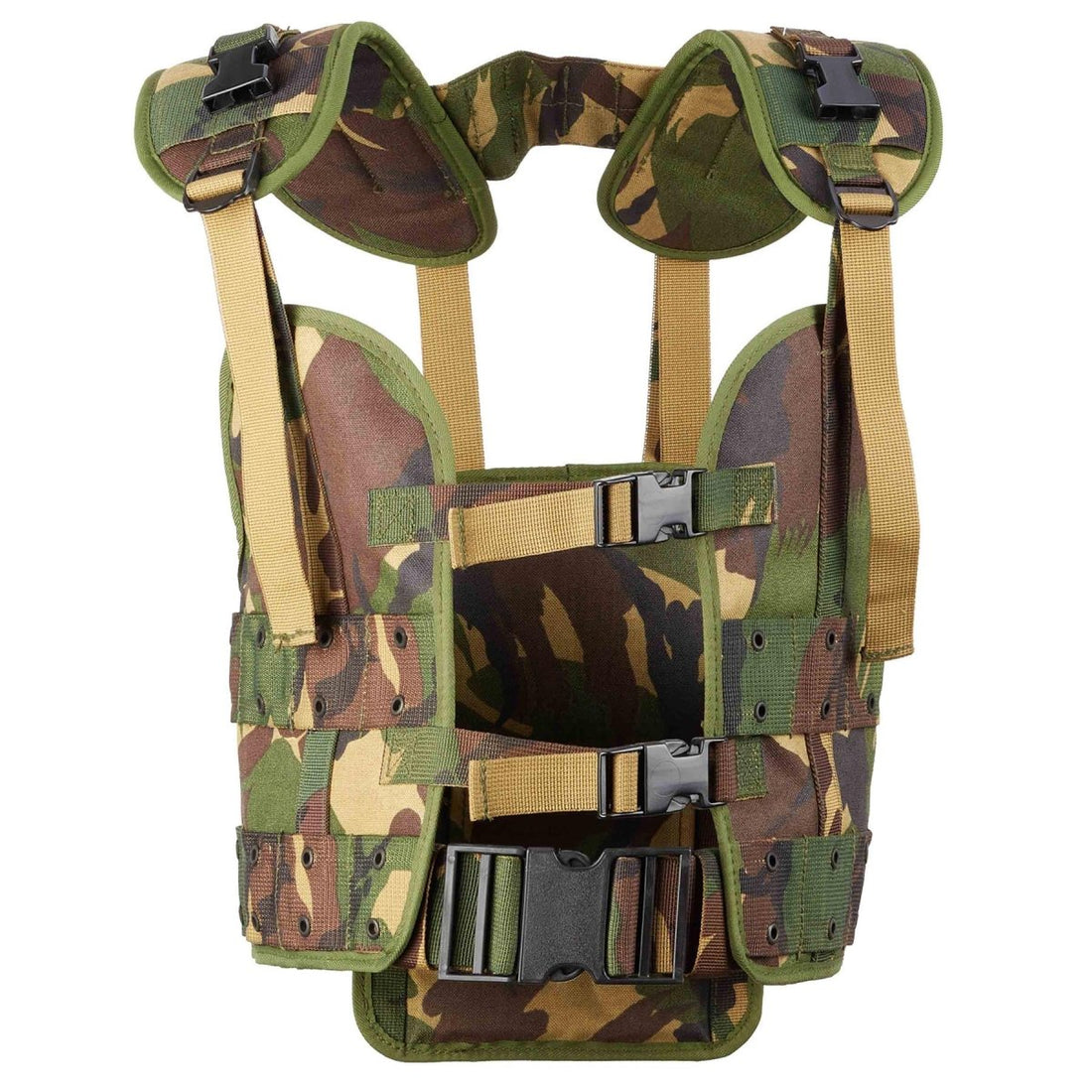 Original niederländische militärische taktische Weste mit Waldtarnung, Feldtruppenausrüstung