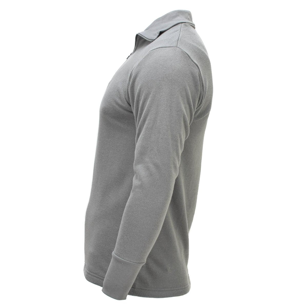 Original niederländischer Militär-Thermopullover, langärmelig, leicht, atmungsaktiv, Grau