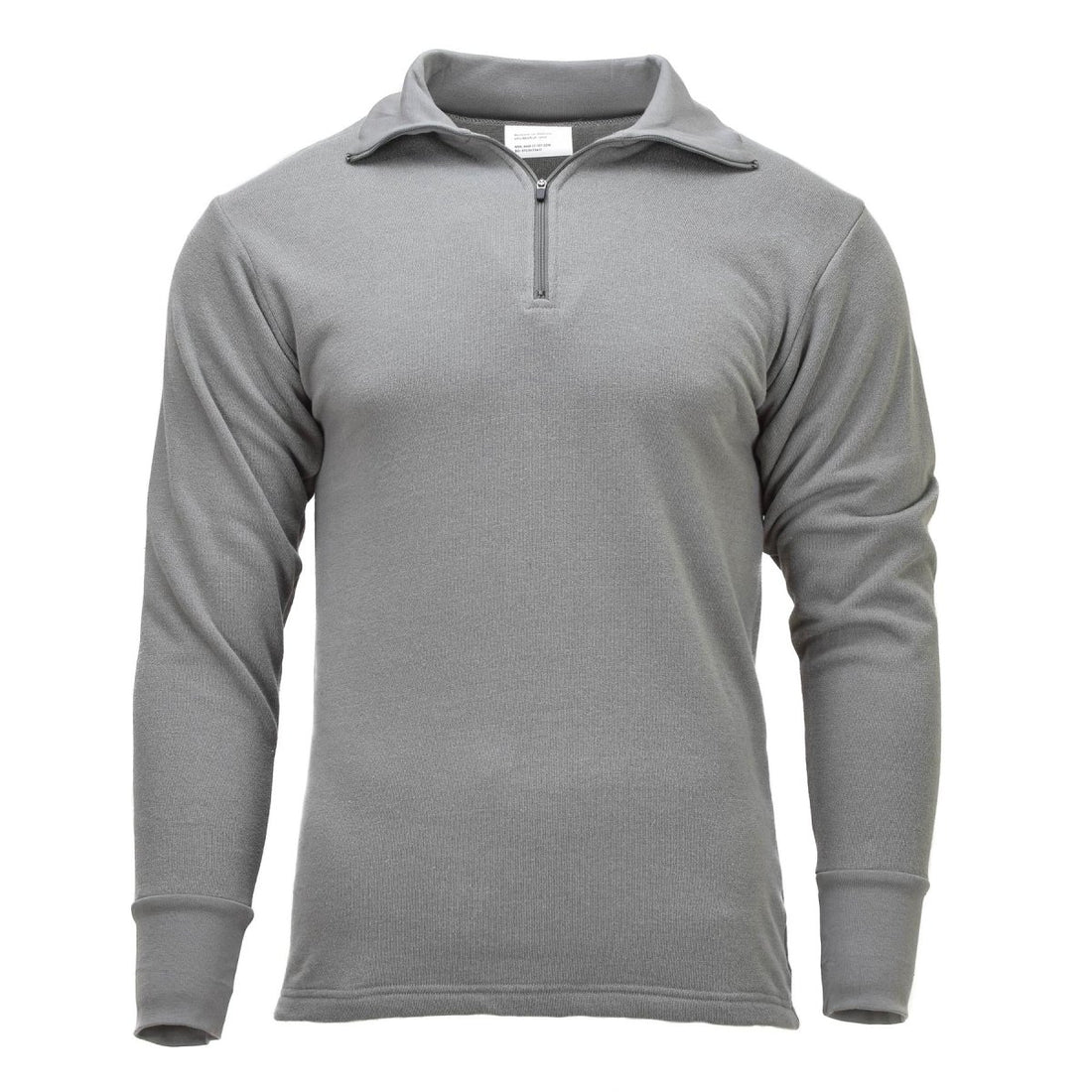 Original niederländischer Militär-Thermopullover, langärmelig, leicht, atmungsaktiv, Grau