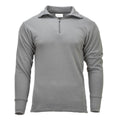 Original niederländischer Militär-Thermopullover, langärmelig, leicht, atmungsaktiv, Grau